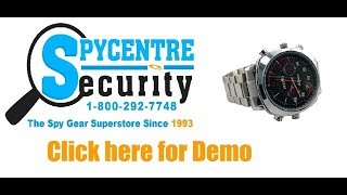 1080P Spy Watch With Night Vision - Review