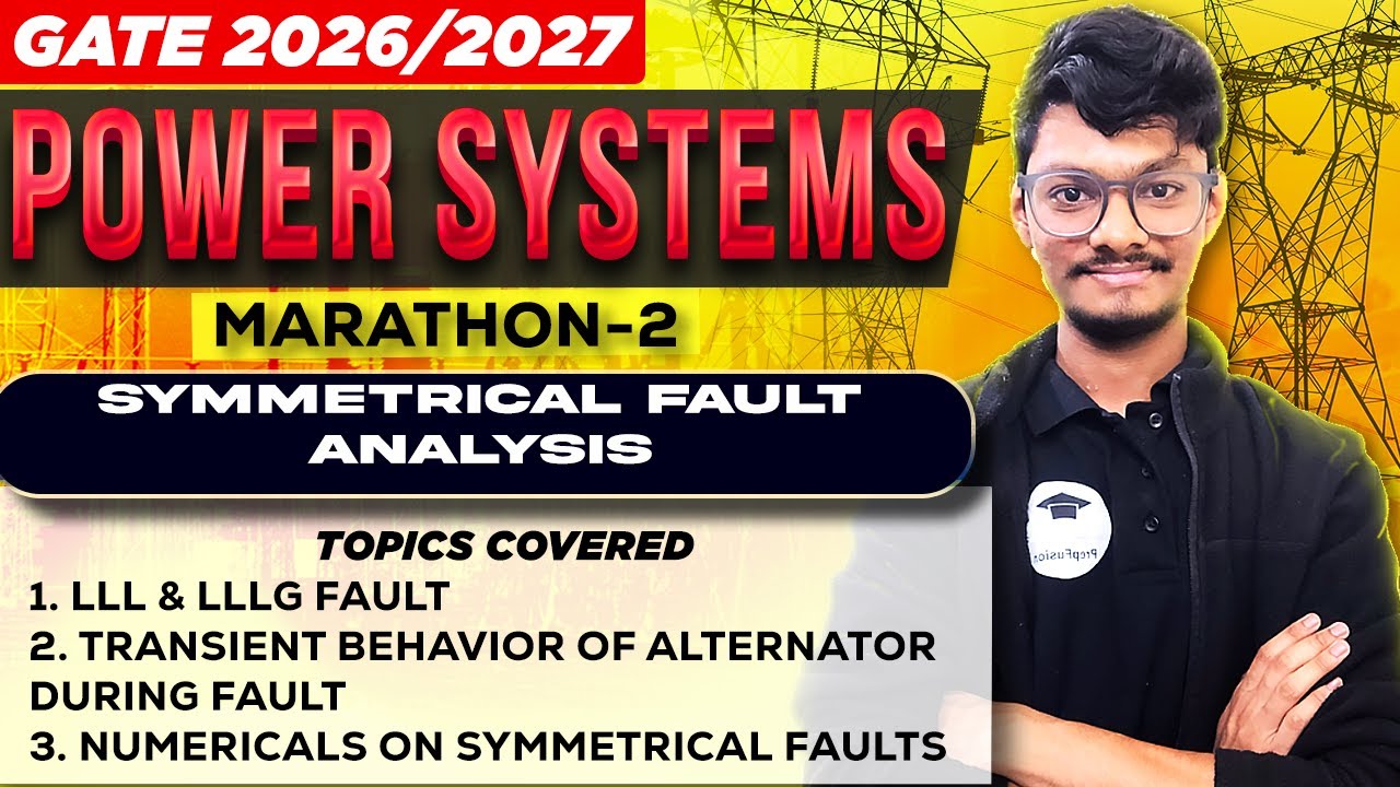 🔥Symmetrical Fault Analysis || Power System (PSA) || PrepFusion