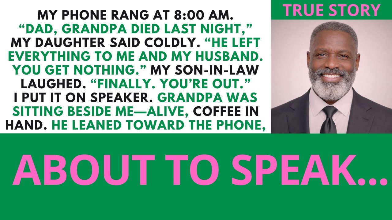 “Grandpa Died—You Get Nothing.” I Smiled… He Was Next to Me... | Sugar Dad Stories.