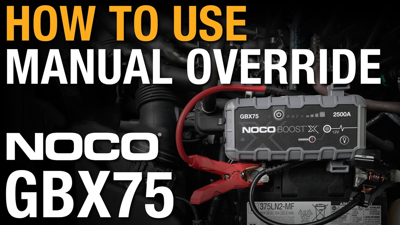 How to use Manual Override with NOCO GBX75 