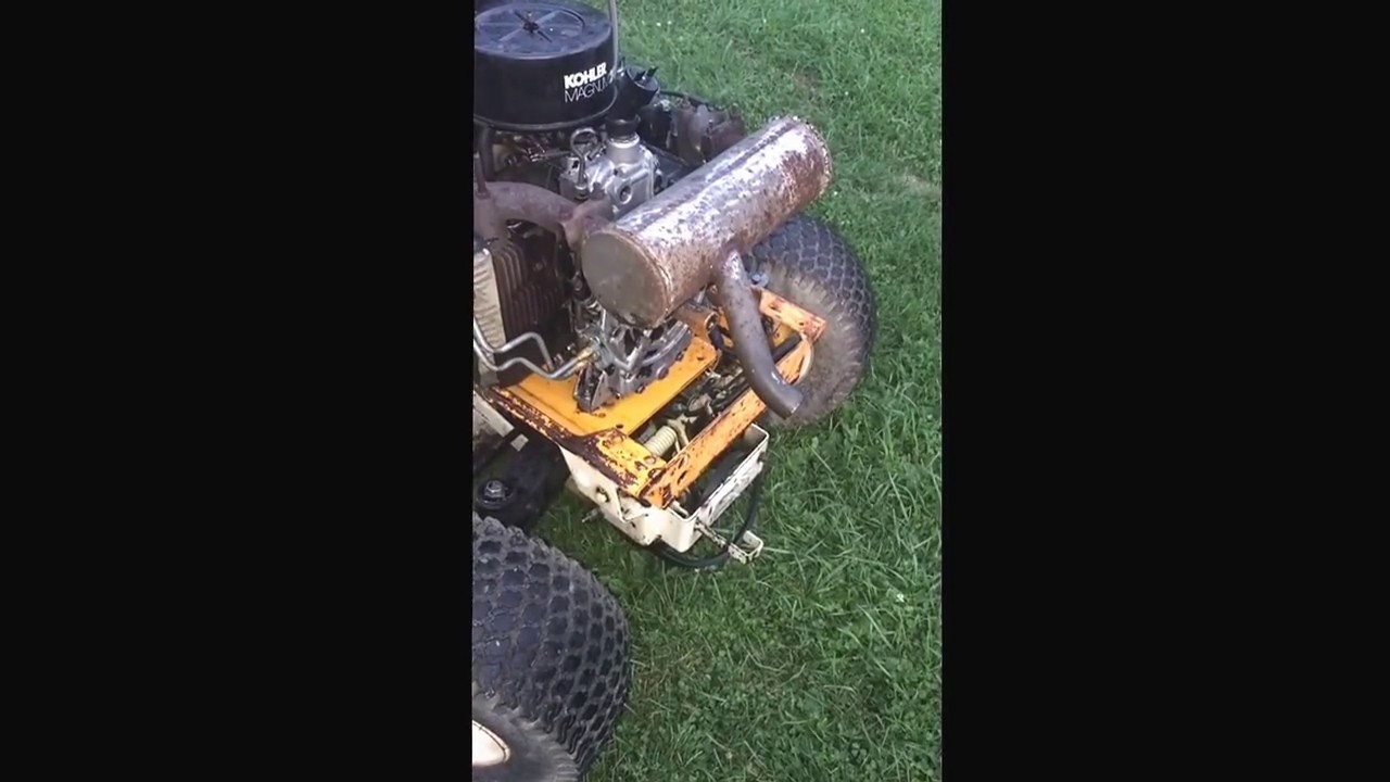 Kohler magnum m20 exhaust pipe smoking YouTube