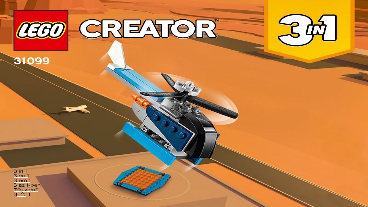 LEGO instructions - Creator - 31099 - Propeller Plane (Book 3)