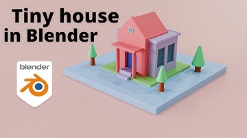 3d Tiny house modeling in Blender 4.2 | Beginner Tutorial |