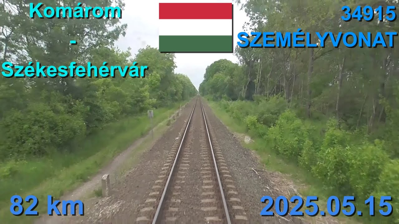 Route Komárom-Kisbér-Mór-Csókakő-Bodajk-Székesfehérvár, 34915 SZEMÉLYVONAT (Komárom-Székesfehérvár)