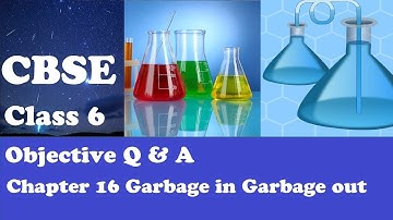 CBSE Class 6 Science objective MCQs question answer Chapter 16 Garbage in Garbage out