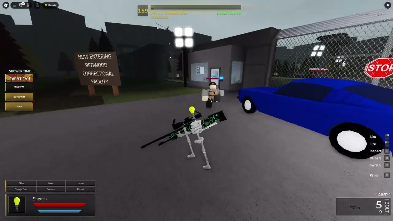 Redwood Prison Reworked AWP Gun Showcase Roblox YouTube 