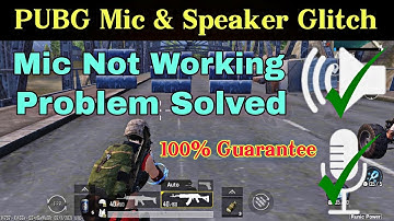 (100% Solve) How to Fix Mic & Speaker Glitch in PUBG Mobile | PUBG Mobile Mic Not Working