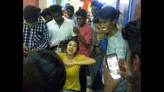 Tamil Actress Oviya Latest Photos With Fans At Chennai Citi Centre