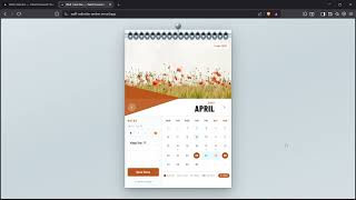 Celebrity Interactive Wall Calendar Component | Next.js  + React + Tailwind CSS | TUF Frontend Challenge Wealth