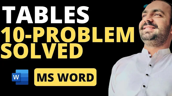 10 Common Word Tables Problems Solved | MS Word Table Tutorial With 10 problems and best solution