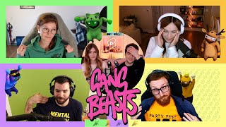 We made 4 streamers compete in Gang Beasts