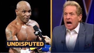 Skip Bayless GOES CRAZY Mike Tyson says he smoked weed before fight vs Roy Jones in PPV exhibition