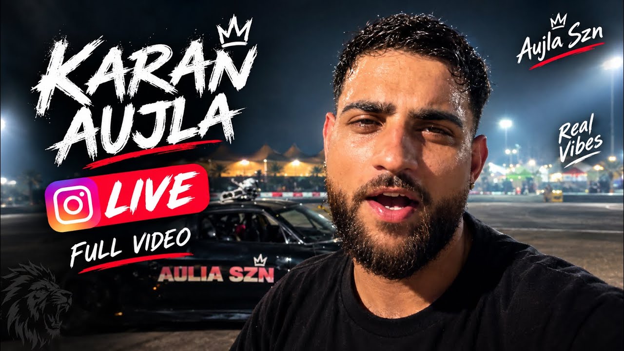 Aujla szn drift night instagram full live (karan aujla)