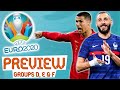 Who Tops the GROUP of DEATH? | Euro 2020 Preview & Predictions (Groups D, E & F)