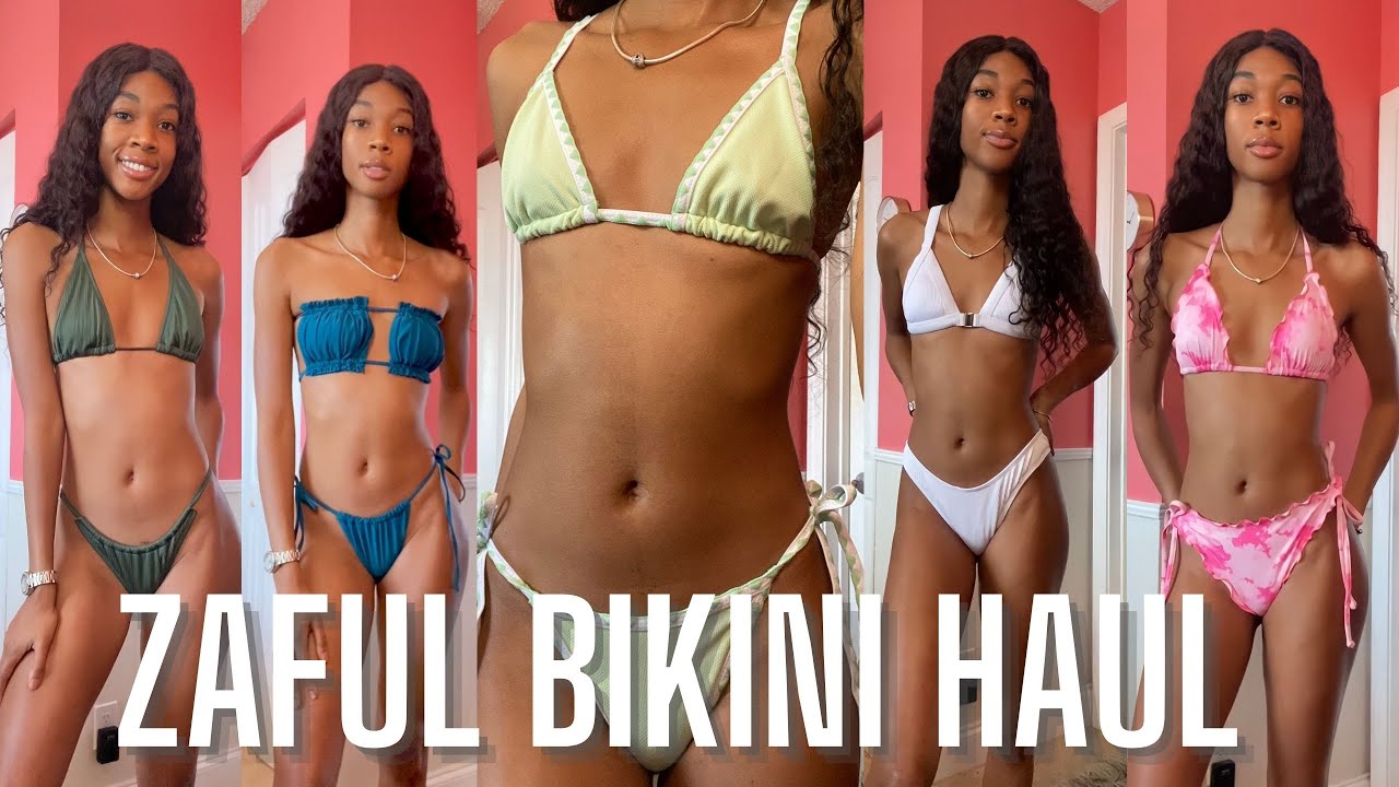 HUGE Zaful Bikini Try on Haul | everything UNDER $20 - YouTube