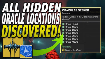 How To Unlock KARVE OF THE WORM Exotic Ship! ALL 7 ORACLE LOCATIONS DISCOVERED! | Destiny 2