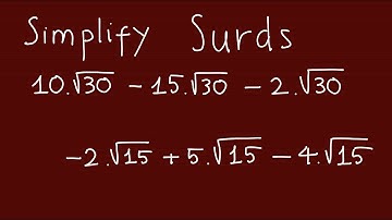 Adding and subtractIng surds - How to simplify surds - Practice 1