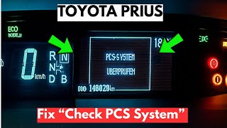 How To Fix "Check PCS System" Warning In Toyota Prius?