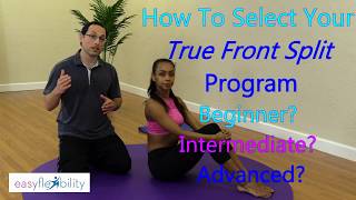 Front Splits Squared Hip Test, How To Select The Right Level For You