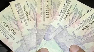DIINCAR KOLEKTOR! Koleksi uang nomor seri cantik triple