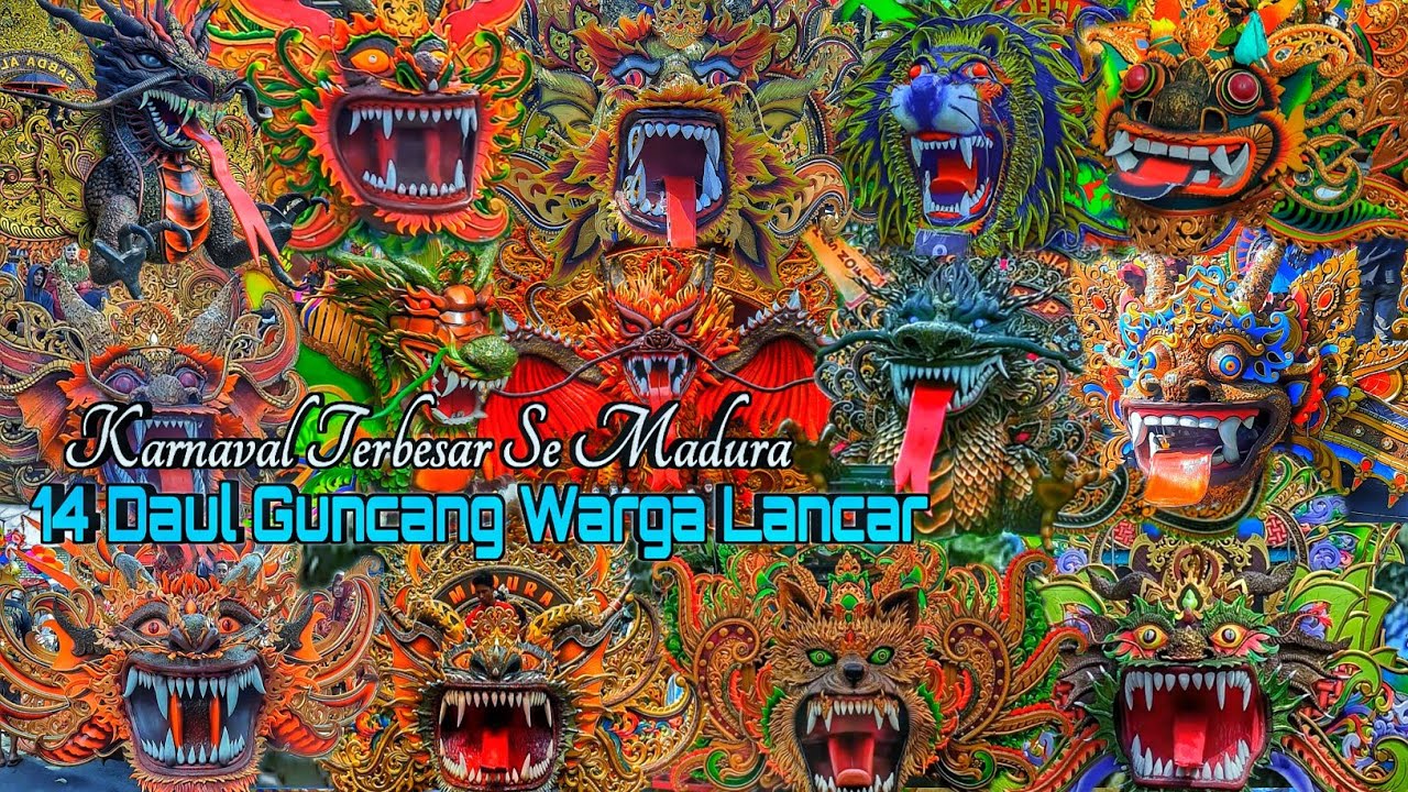 Pawai 14 Daul Terbesar Se Madura karnaval MD islamiyah Lancar Larangan pamekasan 2023