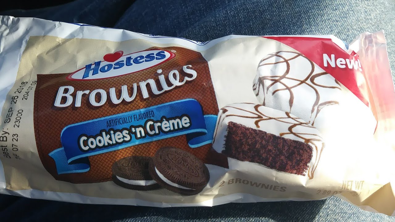 New Hostess Brownies cookies n cream YouTube
