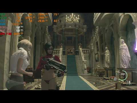 Resident Evil 4 RE ~ 惡靈古堡4 重製版 ~RT ON ~ 光追 開 ~ 偷看礙事莉內褲觸發的彩蛋 ~ 顯卡 AMD RX 6600XT