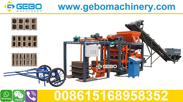 QT4-25 automatic cement hollow block making machine in Lusaka Zambia, concrete block molding machine