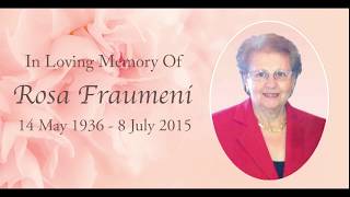Online Narrated Funeral Tribute Video Example