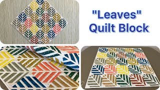 You Won't Believe How Easy It Is to Create a Beautiful Quilted Table Topper with Leaves!