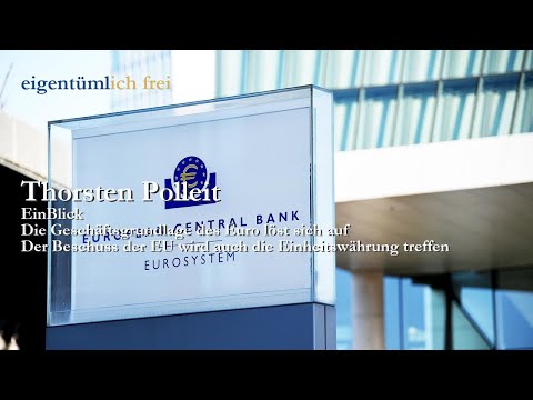 Thorsten Polleit: The Euro's business foundation is disintegrating (Article of the Week)