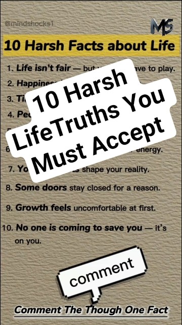 "10 Harsh Life Truths You Must Accept 😳🔥" - YouTube