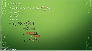18th video: MAT133 - Composite Functions - Example 1