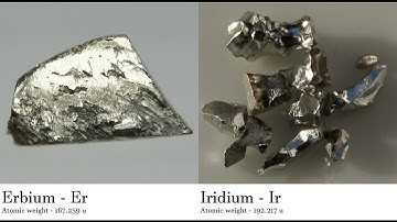 Erbium - Er vs Iridium - Ir Comparing Element attributes Atoms