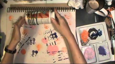 Dollar Store Challenge - Mark Making Tools