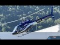 Eurocopter H125 Ecureuil AS350B3+ HB-ZIJ HeliAlps takeoff Sion airport Valais Switzerland 16.08.2022