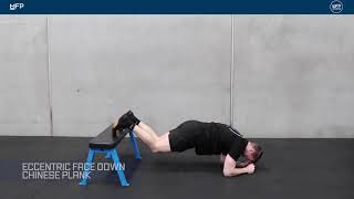 Eccentric Face Down Chinese Plank