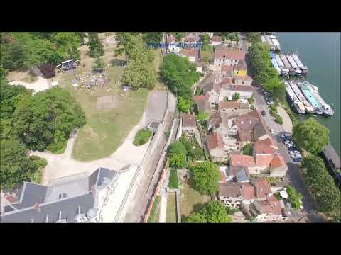 Conflans Sainte Honorine en vue aérienne par drone, drone-malin.com