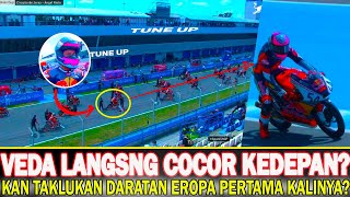 veda Ega pratama redbull MotoGP rookies cup~ race perdana crash~ kurang tenang~sirkuit jerez spanyol