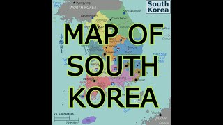 MAP OF SOUTH KOREA