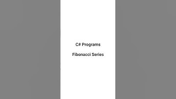 C# Programs || Fibonacci Series || #coding #csharpprogramming #interview #programminglife #csharp