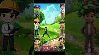 इसमें से दो बच्चे चोर है 😮#viralvideo #cartoon #shot #animation