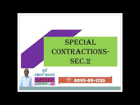 Special Contractions-Sec.2