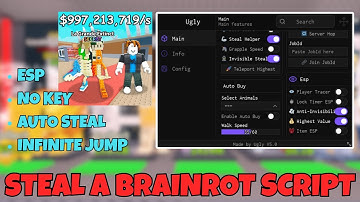 *NEW* Steal a Brainrot Script [Pastebin 2025] | Instant Steal | Infinite Jump & MORE! *NO KEY*