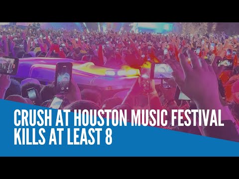 Crush at Houston music festival kills at least 8