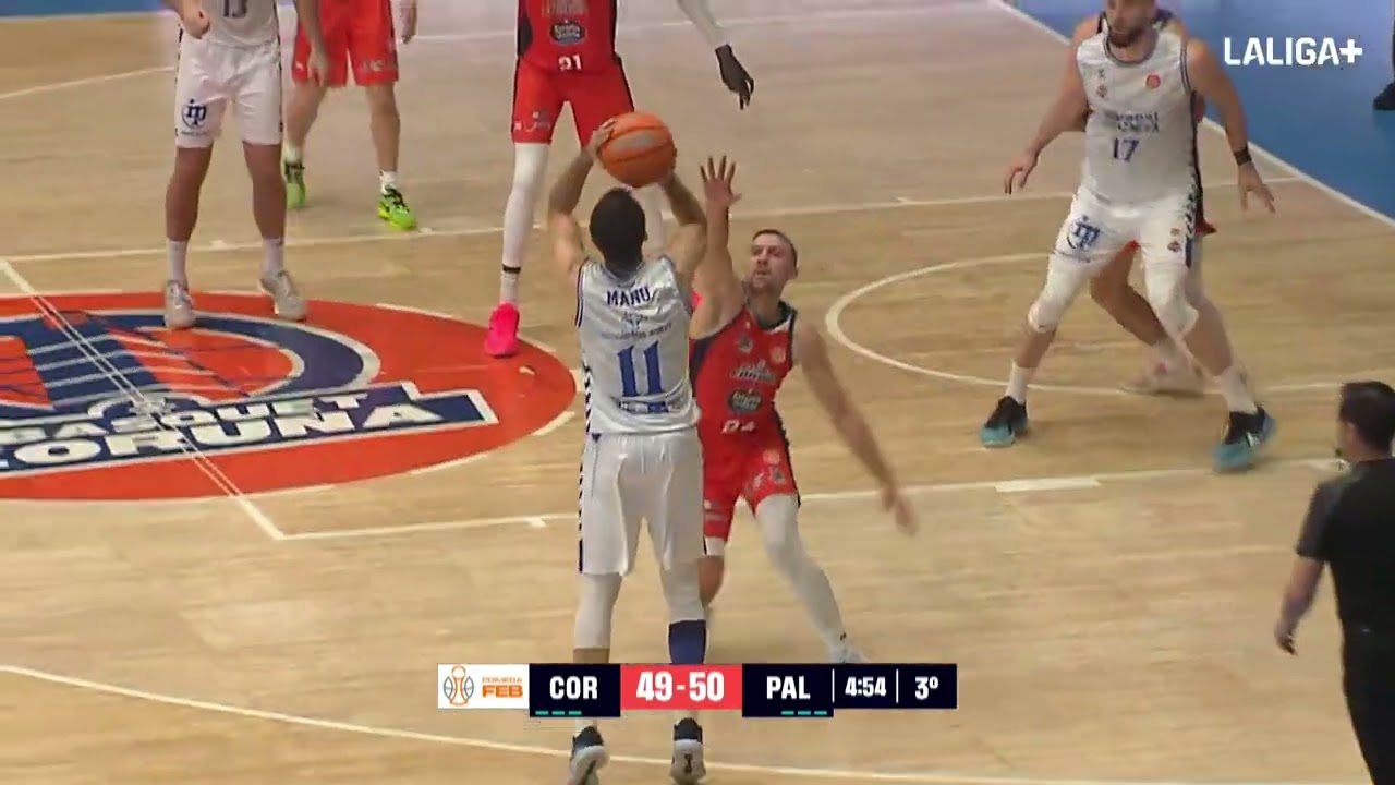 Baloncesto. Primera FEB 2025-26. Resumen Jornada 10. Leyma Coruña vs Súper Agropal Palencia
