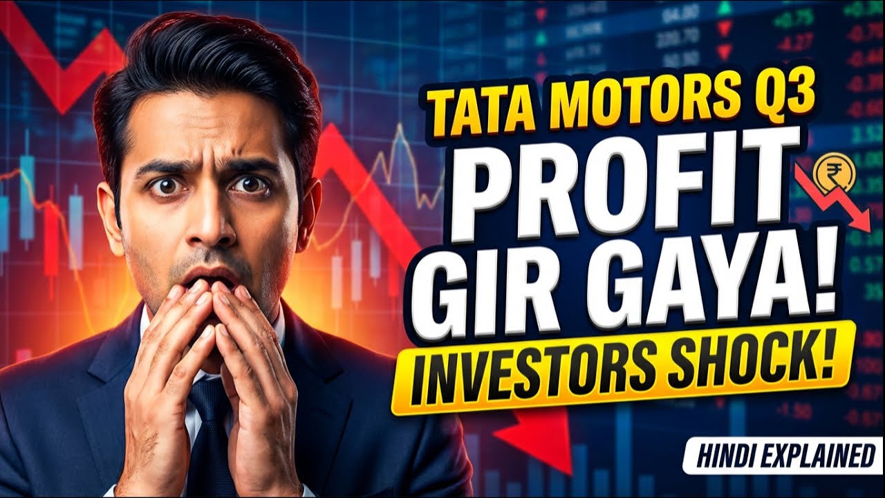 Tata Motors Q3 Results Hindi Explained | Profit Gir Gaya! Investors 😶😶