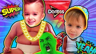 Doritos Commercial I Want Sumo Doritos vs Vlad and Niki & FatTV Coffin Dance Parody