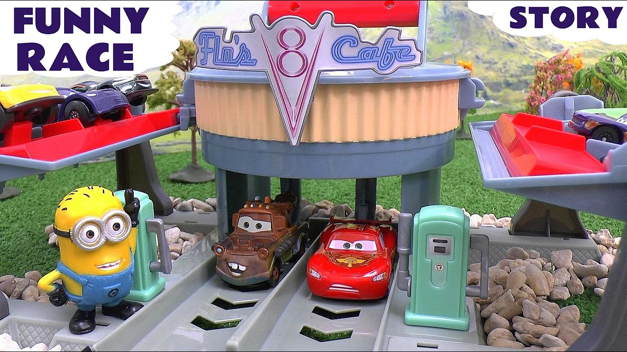 Pixar カーズ ライトニングマックイーン レッド フロー V8カフェ セット