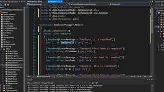 Beginning .NET Core MVC, Razor, API, Blazor, Azure Course - Adding Employee Model 9/34